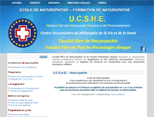 Tablet Screenshot of ecolenaturopathie-ucshe.com